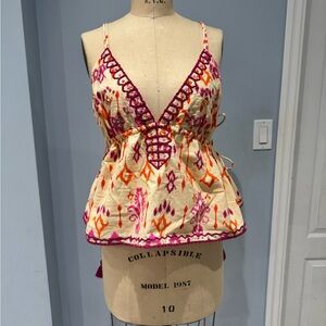 Zara Beaded Boho Top